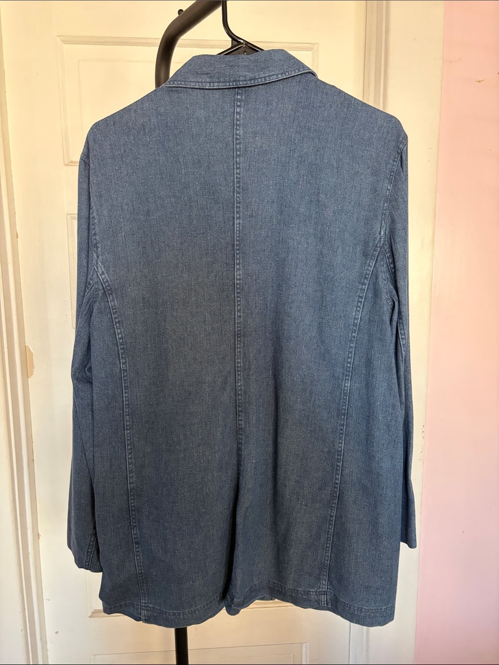 Charter Club Light Blue Denim Blazer - Picture 7 of 9